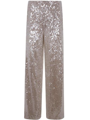 Paillette Wide Trousers - Philosophy di Lorenzo Serafini - Modalova