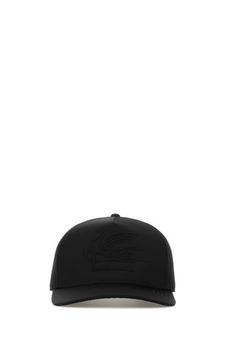 Etro Black Satin Baseball Cap - Etro - Modalova