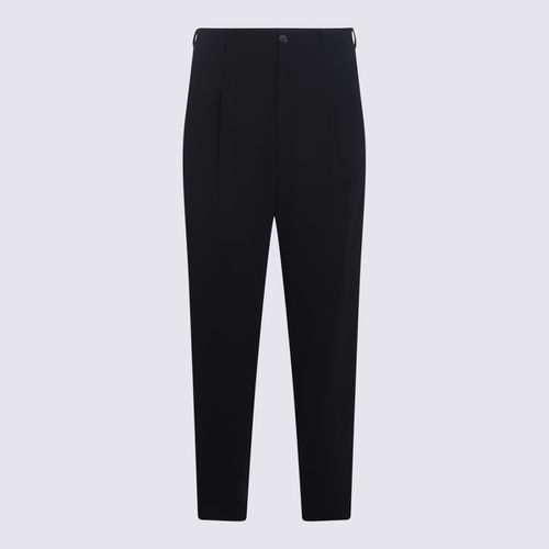 Giorgio Armani Black Wool Pants - Giorgio Armani - Modalova