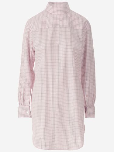 Long Cotton Shirt With Checkered Pattern - Dries Van Noten - Modalova