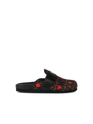 Leather Blend Slippers - Moschino - Modalova