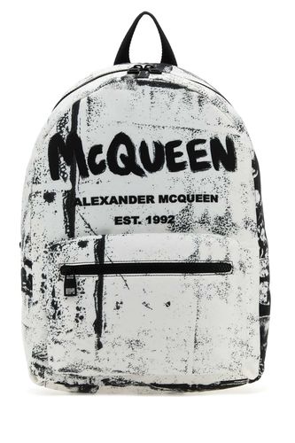 Printed Nylon Metropolitan Backpack - Alexander McQueen - Modalova