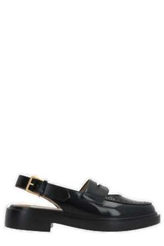 Cut Out Detailed Slingback Penny Loafers - Thom Browne - Modalova