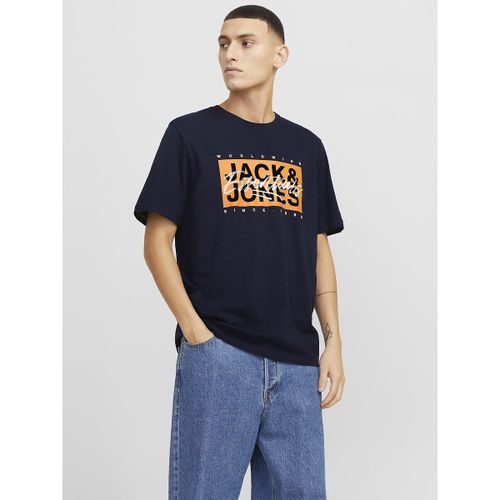 T-shirt stampata girocollo - JACK & JONES - Modalova