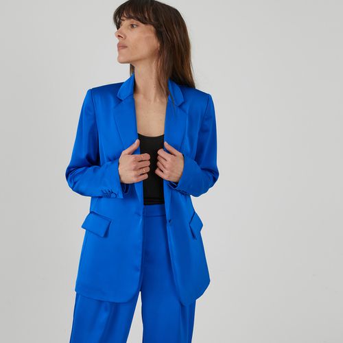 Blazer Dritto In Satin Donna Taglie 34 (FR) - 38 (IT) - la redoute collections - Modalova