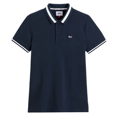 Polo Slim Maglia Piqué Stretch Tipped Uomo Taglie XS - tommy jeans - Modalova