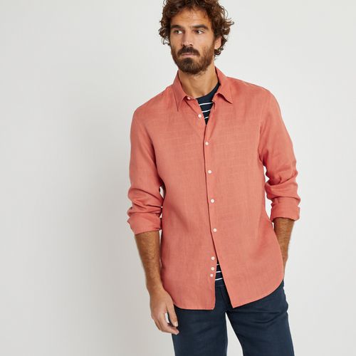 Camicia Dritta, Maniche Lunghe, In Lino, Signature - la redoute collections - Modalova