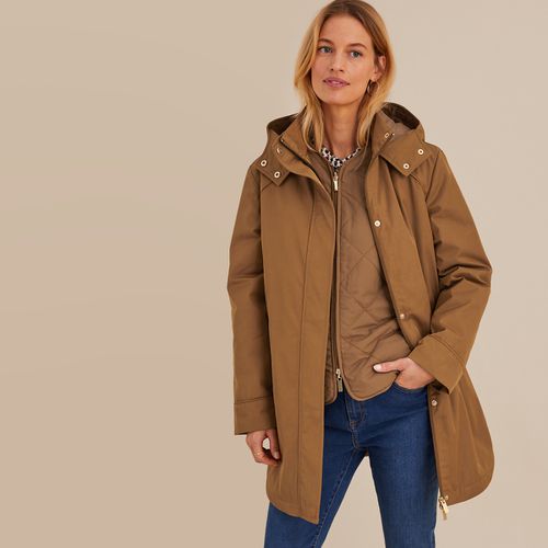 Parka Con Cappuccio Fisso, Gilet Removibile, Metà Stagione Donna Taglie 36 (FR) - 40 (IT) - anne weyburn - Modalova