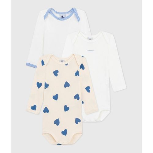 Confezione Da 3 Body Maniche Lunghe Taglie 3 mesi - 60 cm - petit bateau - Modalova