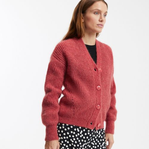 Cardigan Scollo A V, Alpaca Misto, Signature Gildas - la redoute collections - Modalova