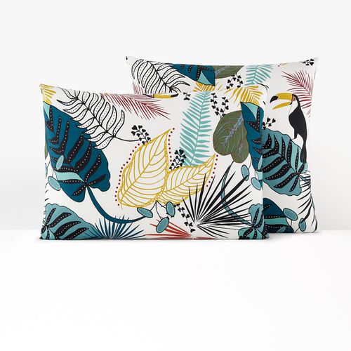 Federa Per Guanciale Percalle Cotone, Macara Jungle Taglie 63 x 63 cm - la redoute interieurs - Modalova