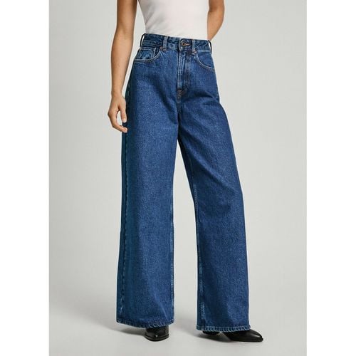 Jeans Larghi Wide Leg Vita Alta Donna Taglie W27 L32 (US) - 40 (IT) - pepe jeans - Modalova