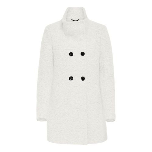 Cappotto Con Collo Alto Bianco Donna Taglie S - only petite - Modalova