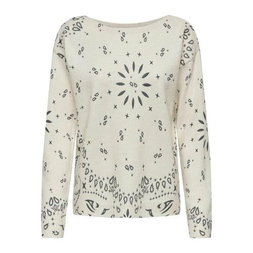 Maglione Stampato, Collo A Barchetta Donna Taglie XS - only - Modalova