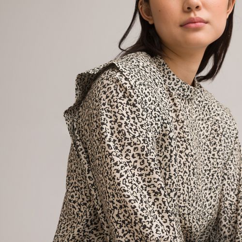 Blusa collo alto stampa leopardata - LA REDOUTE COLLECTIONS - Modalova