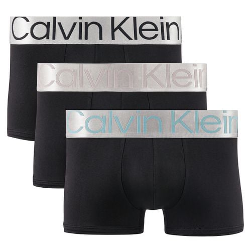 Confezione Da 3 Boxer Low Rise Steel Nero Uomo Taglie S - calvin klein underwear - Modalova