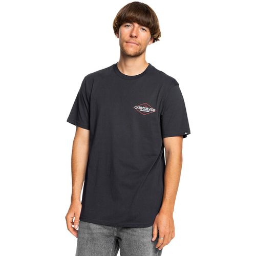 T-shirt maniche corte girocollo con piccolo logo - QUIKSILVER - Modalova