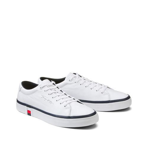 Sneakers vulcanizzate in pelle Corporate - TOMMY HILFIGER - Modalova