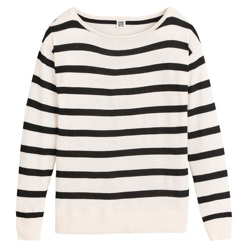 Maglione a righe scollo a barchetta, fluido - LA REDOUTE COLLECTIONS - Modalova