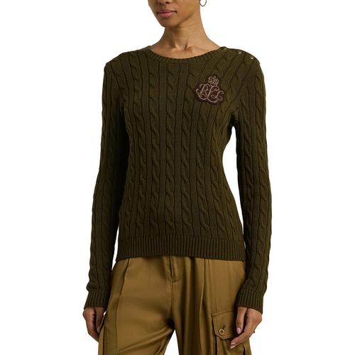 Maglione Girocollo Maglia A Trecce Montiva Donna Taglie L - lauren ralph lauren - Modalova