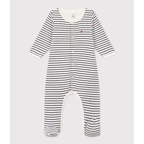 Body-pigiama A Righe In Cotone Taglie 9 mesi - 71 cm - petit bateau - Modalova