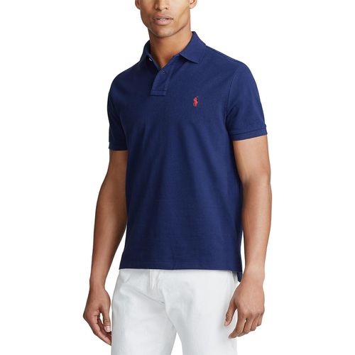 Polo dritta custom fit in maglia piqué - POLO RALPH LAUREN - Modalova