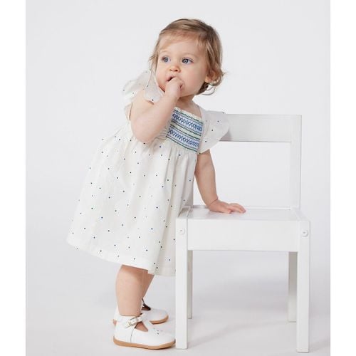 Abito E Bloomer In Popeline, Stampa A Pois Taglie 12 mesi - 74 cm - petit bateau - Modalova