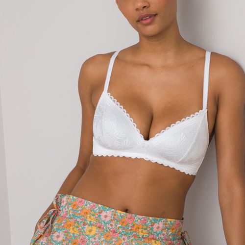 Reggiseno Imbottito In Pizzo Riciclato Donna Taglie 2 A - la redoute collections - Modalova