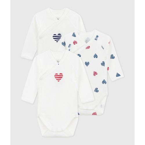 Confezione Da 3 Body Maniche Lunghe Taglie 0 mesi - 50 cm - petit bateau - Modalova