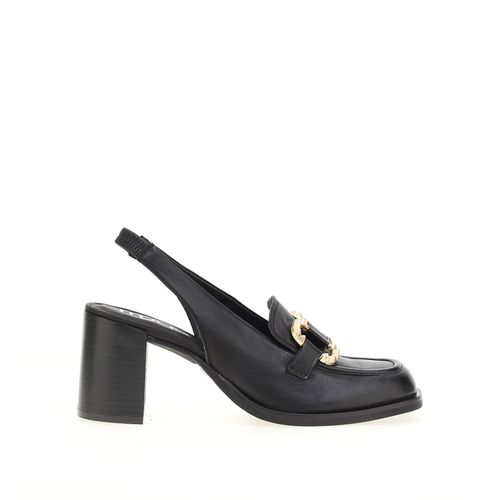 Mocassini Slingback Con Tacco, Pelle Donna Taglie 38 - mjus - Modalova