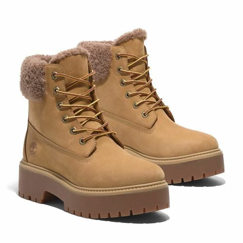 Stivali pelle con lacci imbottiti Stone Street Mid - TIMBERLAND - Modalova