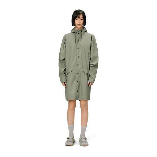 Giacca impermeabile con cappuccio unisex MI-LONG JACKET - RAINS - Modalova