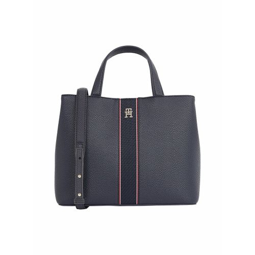 Borsa a mano con manici e tracolla - TOMMY HILFIGER - Modalova