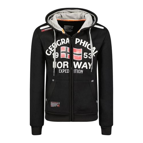 Felpa maxi logo cerniera full - GEOGRAPHICAL NORWAY - Modalova