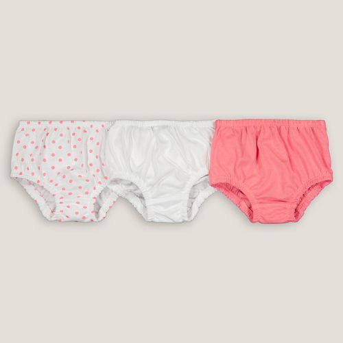 Confezione Da 3 Culotte, Volants Dietro Taglie 3 mesi - 60 cm - la redoute collections - Modalova