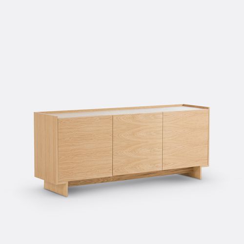 Credenza impiallacciata rovere, Denho - LA REDOUTE INTERIEURS - Modalova