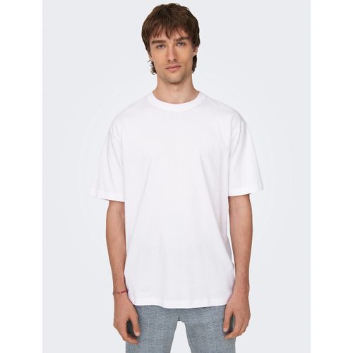 T-shirt Ampia Girocollo Uomo Taglie S - only & sons - Modalova