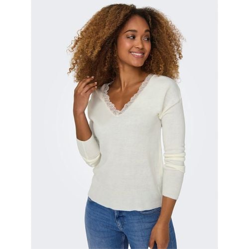 Pull in maglia fine, scollo a V - ONLY - Modalova