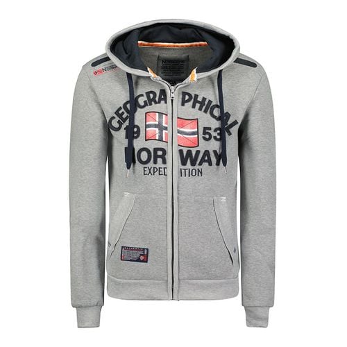 Felpa maxi logo cerniera full - GEOGRAPHICAL NORWAY - Modalova