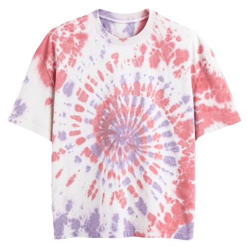 T-shirt girocollo a maniche corte fantasia tie and dye - LA REDOUTE COLLECTIONS - Modalova