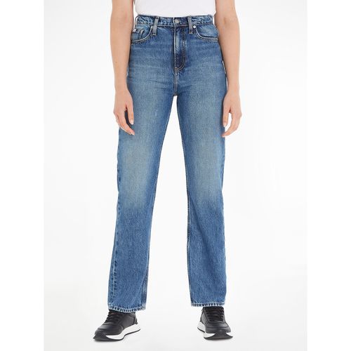 Jeans Regular, Dritto Vita Alta Donna Taglie W28 (US) - 42 (IT) - calvin klein jeans - Modalova