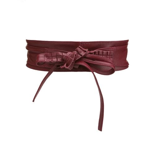 Cintura Larga Da Annodare In Pelle Donna Taglie 90 cm - la redoute collections - Modalova