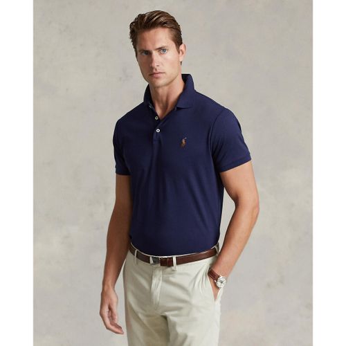 Polo dritta custom fit in maglia interlock - POLO RALPH LAUREN - Modalova