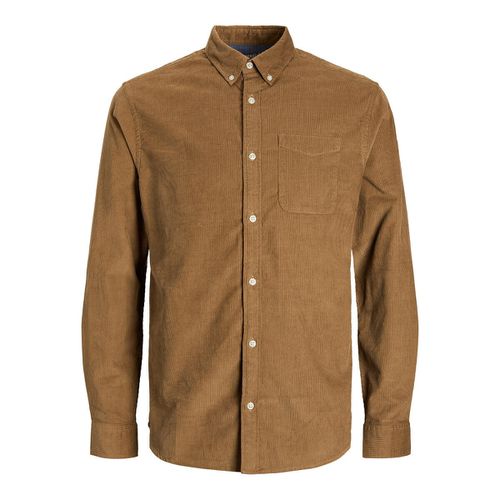 Camicia tinta unita in velluto Jjeclassic - JACK & JONES - Modalova