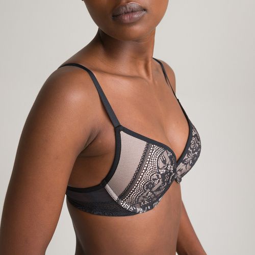 Reggiseno Push-up In Tulle E Pizzo Donna Taglie 2 C - la redoute collections - Modalova