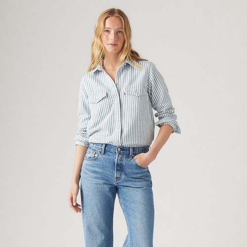 Camicia In Denim A Righe, Maniche Lunghe Donna Taglie M - levi's - Modalova