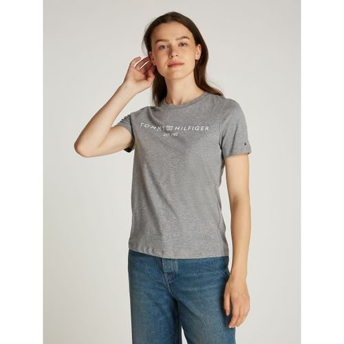 T-shirt girocollo a maniche corte - TOMMY HILFIGER - Modalova