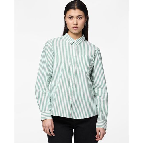 Camicia Gessata Donna Taglie XS - pieces - Modalova