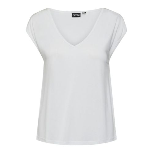 T-shirt A Maniche Corte, Gioielli Sulle Spalle Taglie XS - pieces - Modalova