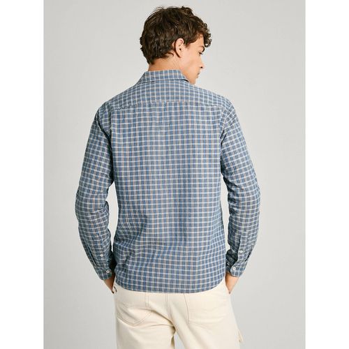 Camicia Dritta Cotone Lino Uomo Taglie L - pepe jeans - Modalova